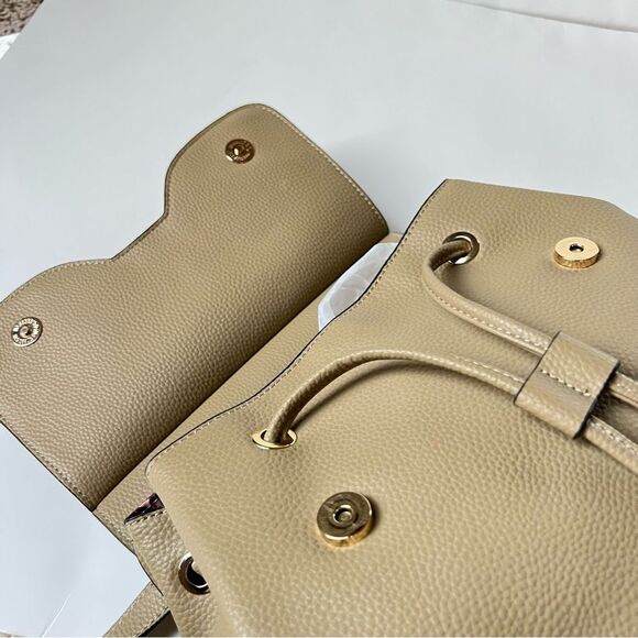 Nanette Lepore Tan "Arabelle" Vegan Crossbody Backpack Shoulder Bag - Picture 5 of 16